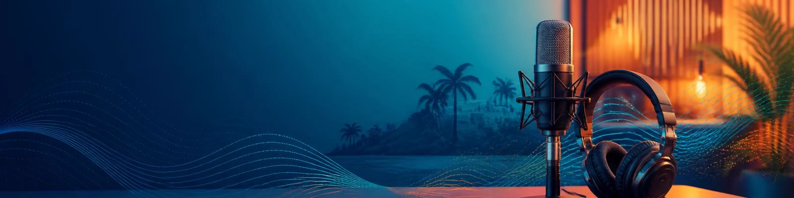 Bannière de Boutilye présentant une plateforme numérique de radios et de podcasts haïtiens.